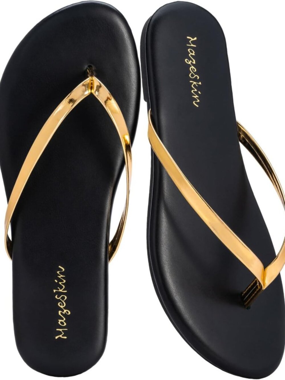 Comfortable Memory Foam Flip Flops | Flat Thong Sandals for Women